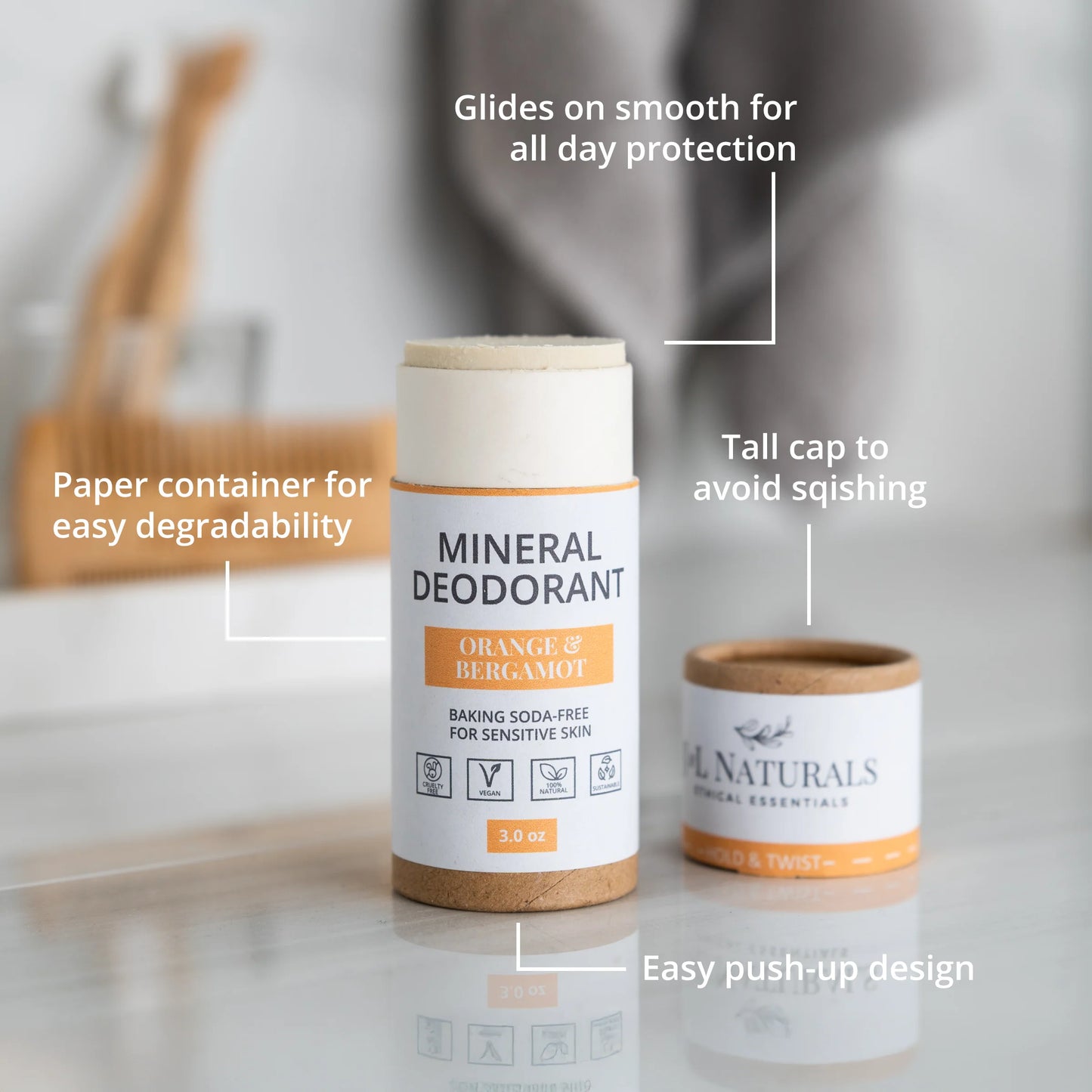 Mineral (Baking Soda-Free) Deodorant Bundle (4-Pack)