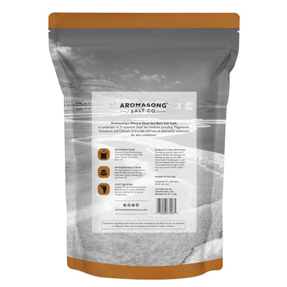 Raw Dead Sea Bath Salt - Minimally Cleaned, Contains More Dead Sea Minerals Including Dead Sea Mud - 100% Pure & Natural Dead Sea Salts for Soaking 5 LB - Bulk Resealable Pack
